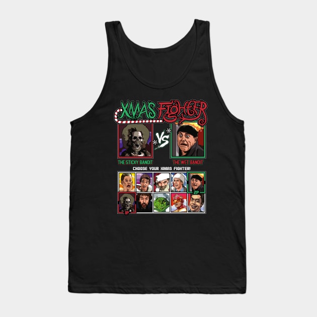 Xmas Fighter - Sticky Bandits vs Wet Bandits Tank Top by RetroReview